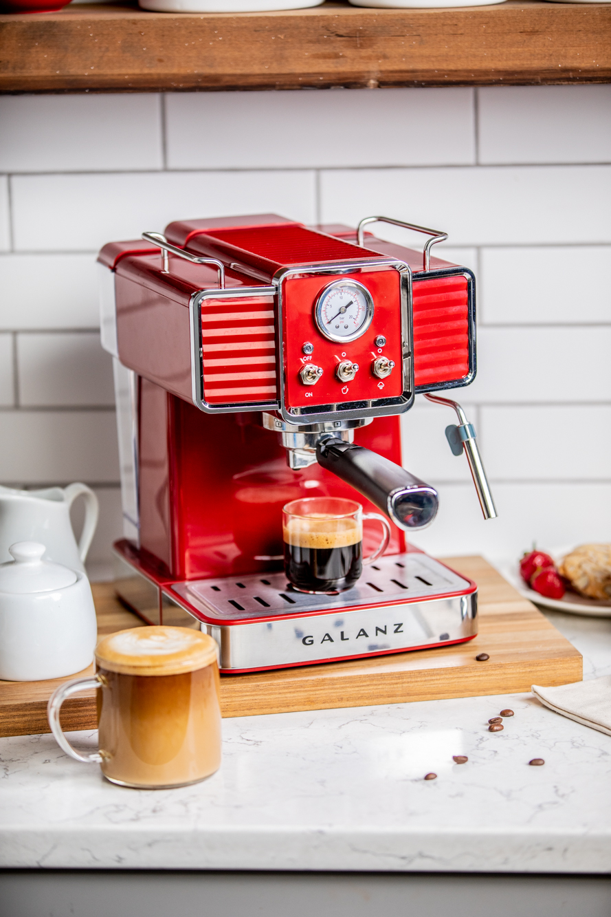 A bright sunny morning espresso machine